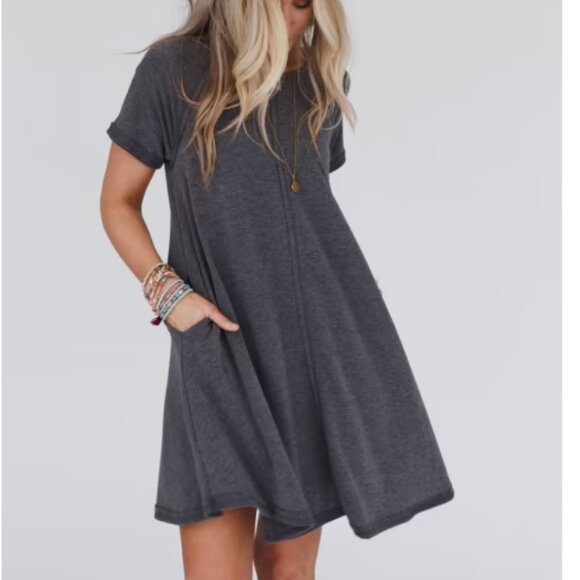 Three Bird Nest Hometown Favorite Tee Dress - size M NWOT - Picture 9 of 10